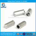 Zinc plateado Cabeza plana completa Hexagonal Close End Rivet Nuts